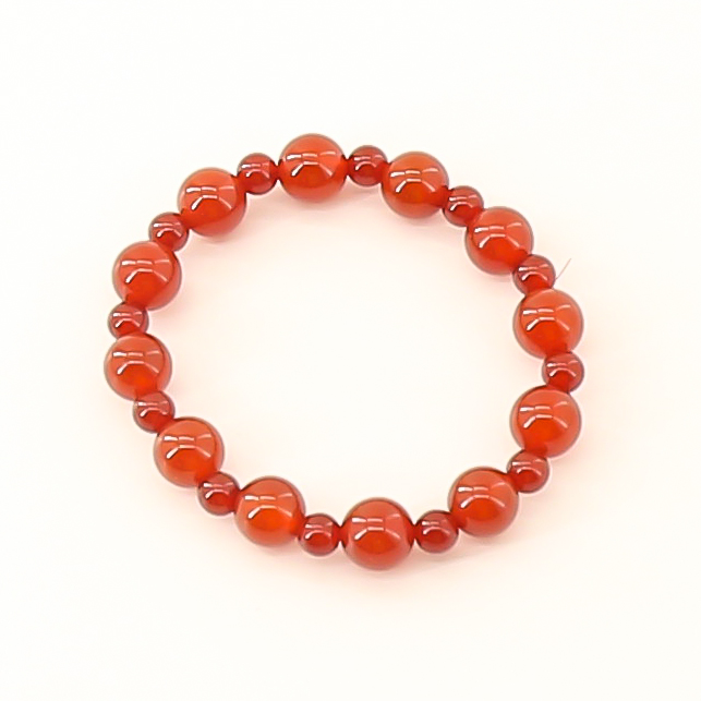 gzt0501-红玛瑙天然保真单圈手串（运费险）0501