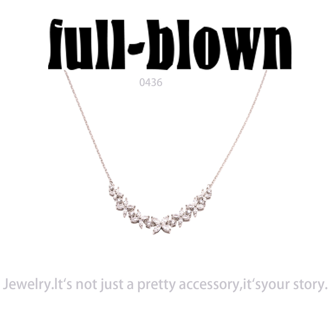 铜合金吊坠 轻奢设计师项链~0436