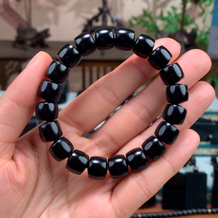 和田玉（青玉）手链未镶嵌