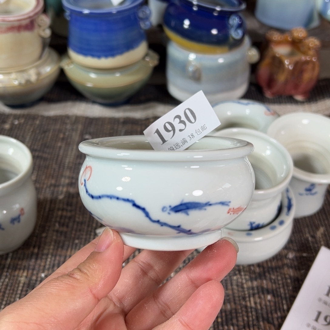 红陶景德镇手工花盆
