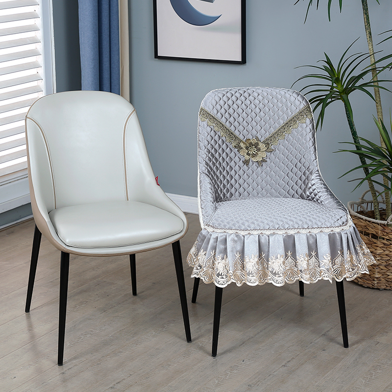 大顾家弧形椅子套罩北欧四季家用异形座椅套罩凳子罩套靠背保护套