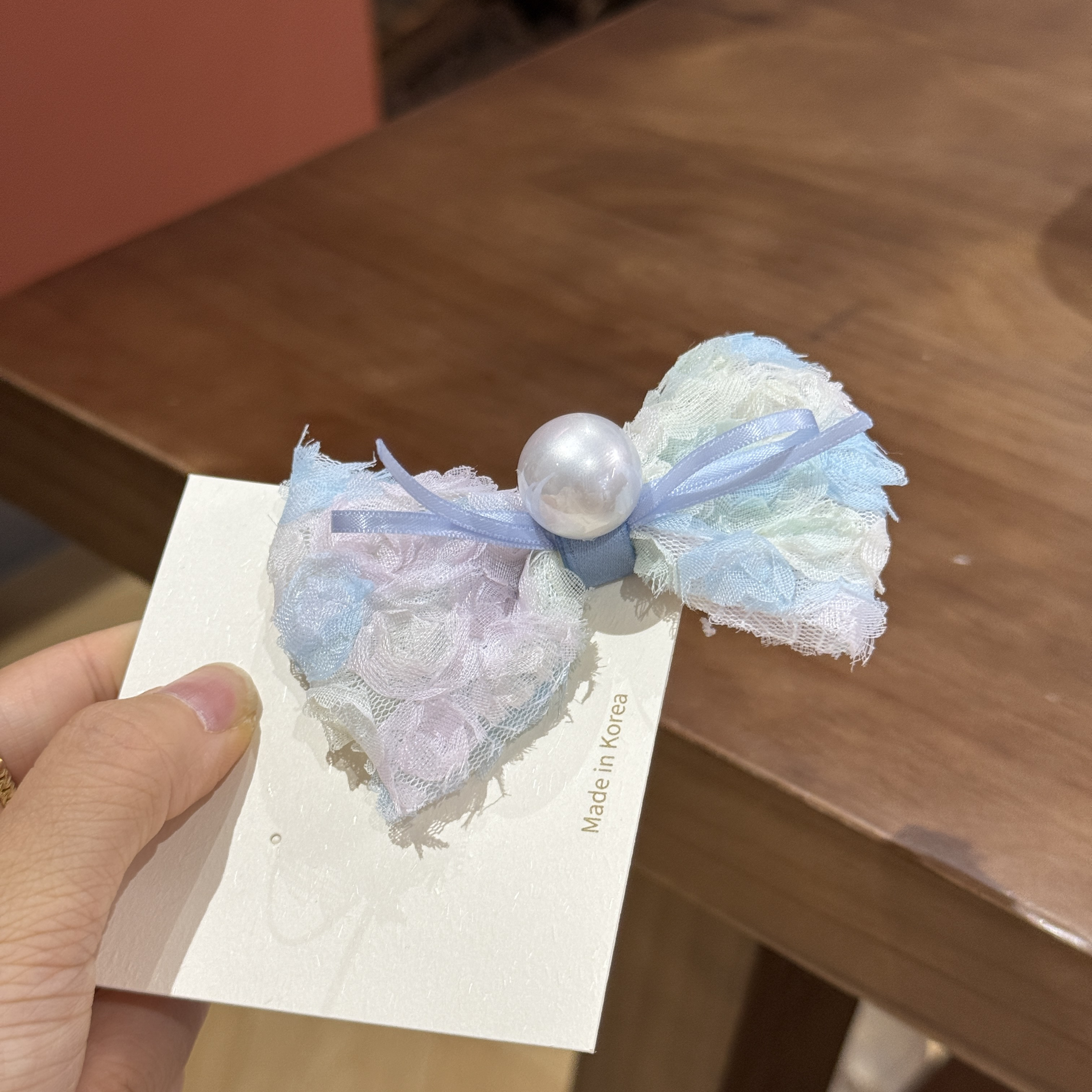8941小小的蝴蝶结发夹（手工微瑕介意勿拍）