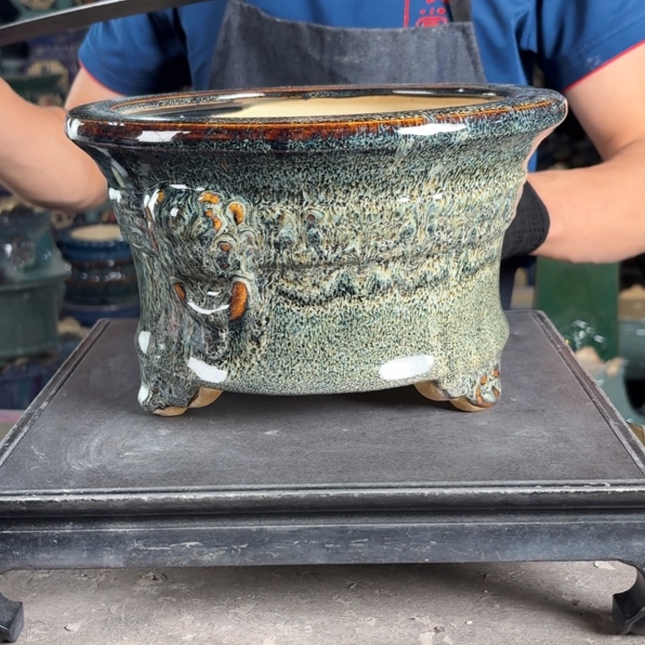一风堂石湾花盆 内20*12