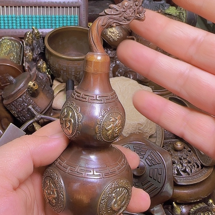 铜器办公室茶室摆件