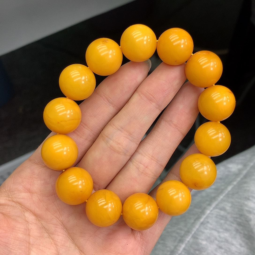 琥珀未镶嵌珠宝奇石15mm➕