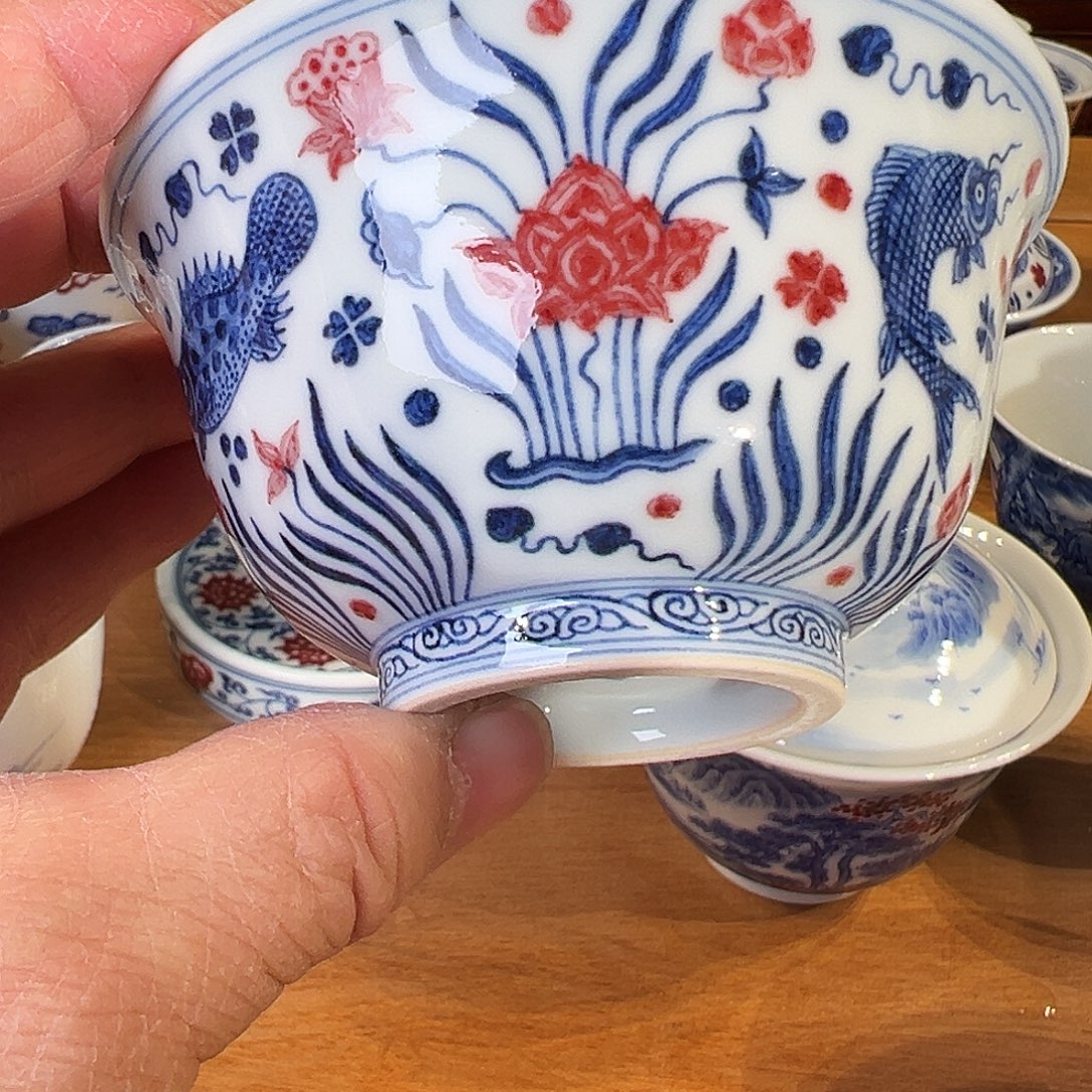 景德镇岚溪釉里红瓷器