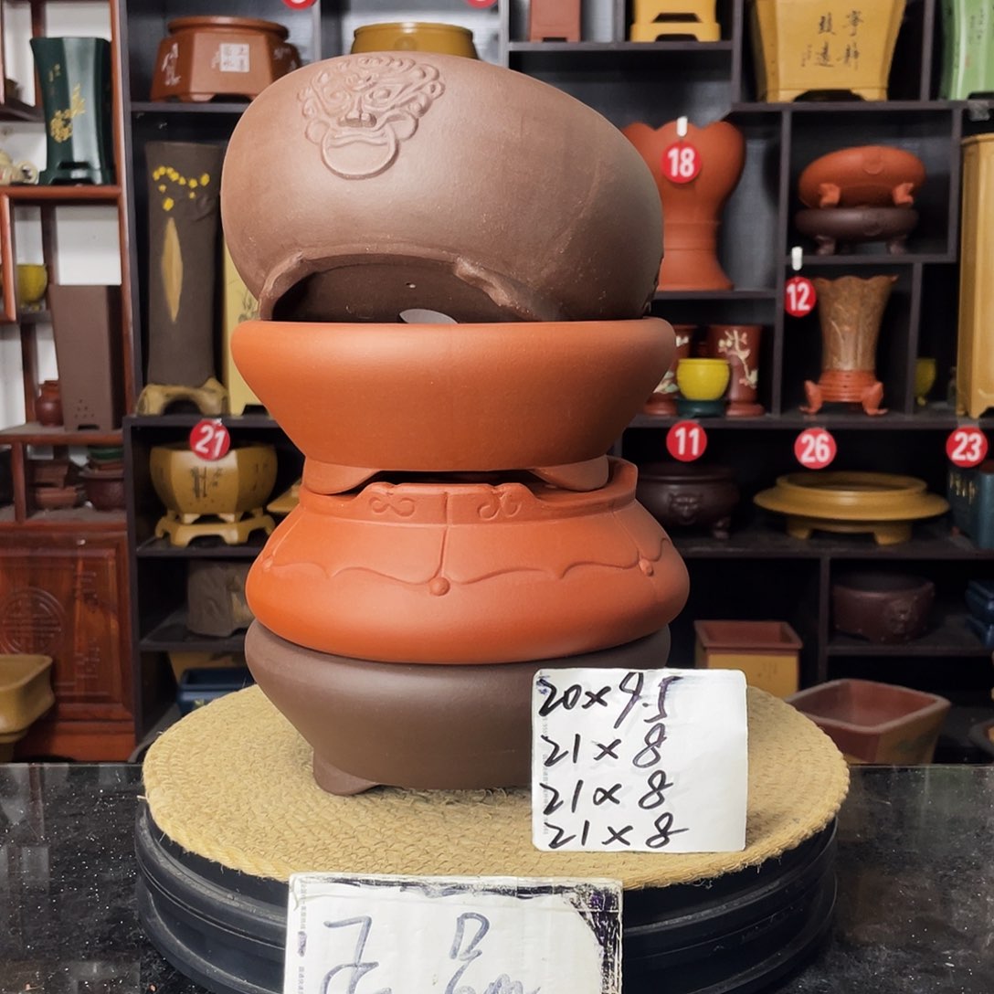 D-盆尚好紫砂花盆