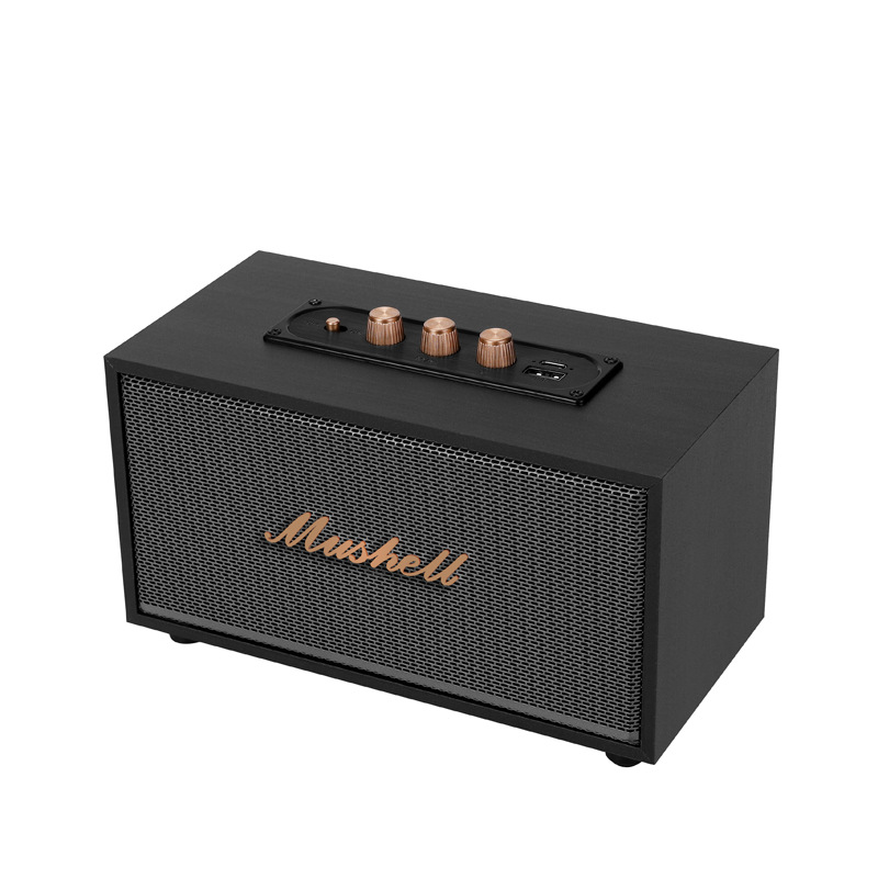 复古蓝牙音箱木质便携式hifi音响家用户外重低音炮