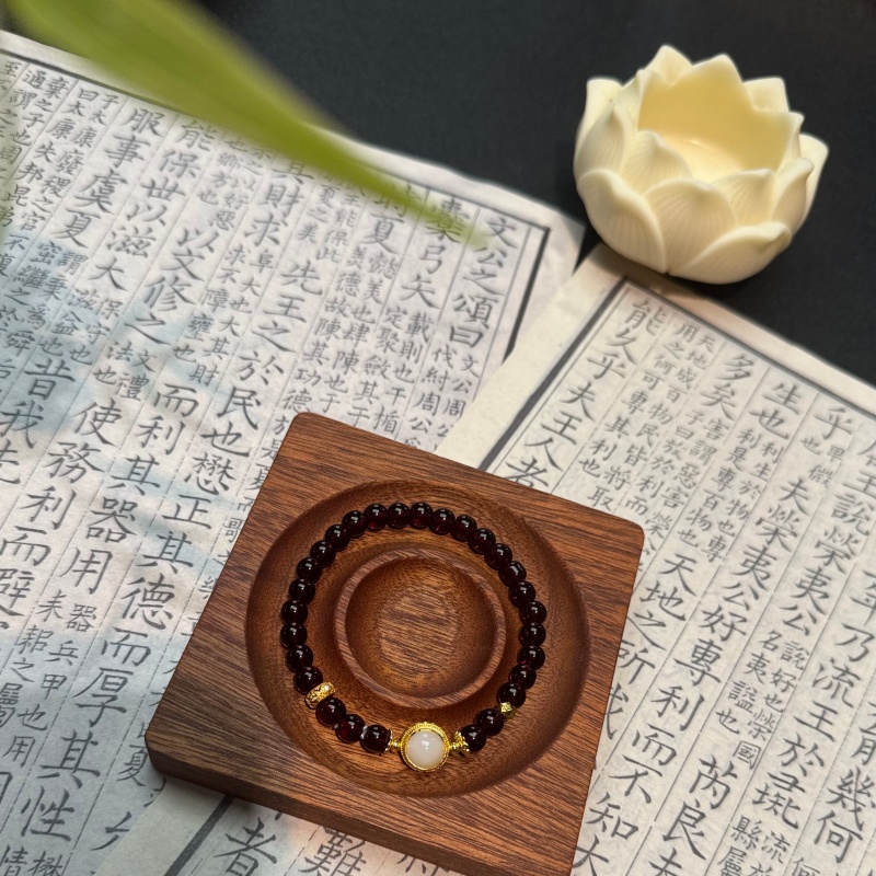 石榴石单圈6mm轻奢时尚