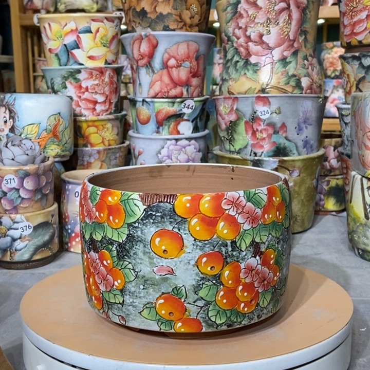 红陶景德镇艺术手绘作品