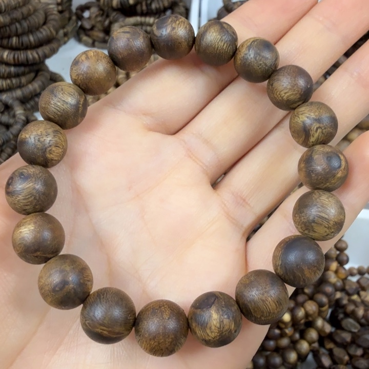 沉香手串沉香绿奇楠圆珠卡十一超九九分节油 11