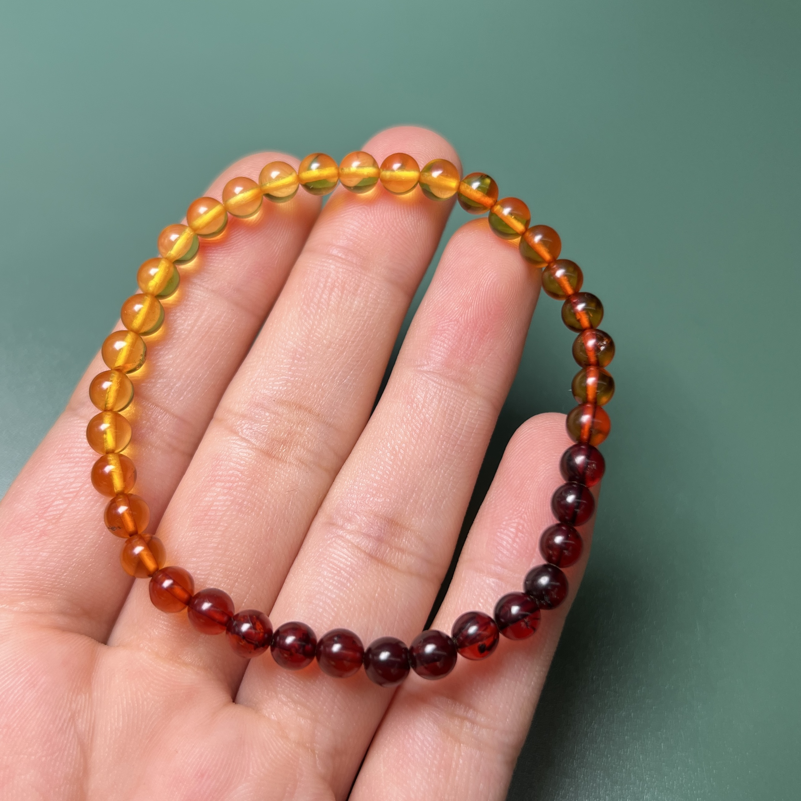 CC82琥珀手串5mm（多样性发其一）