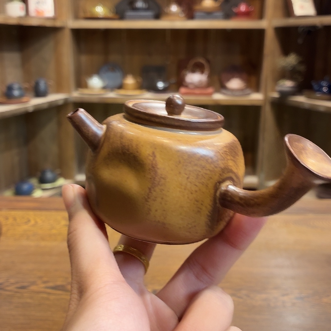 柴烧老岩泥高温茶器皿