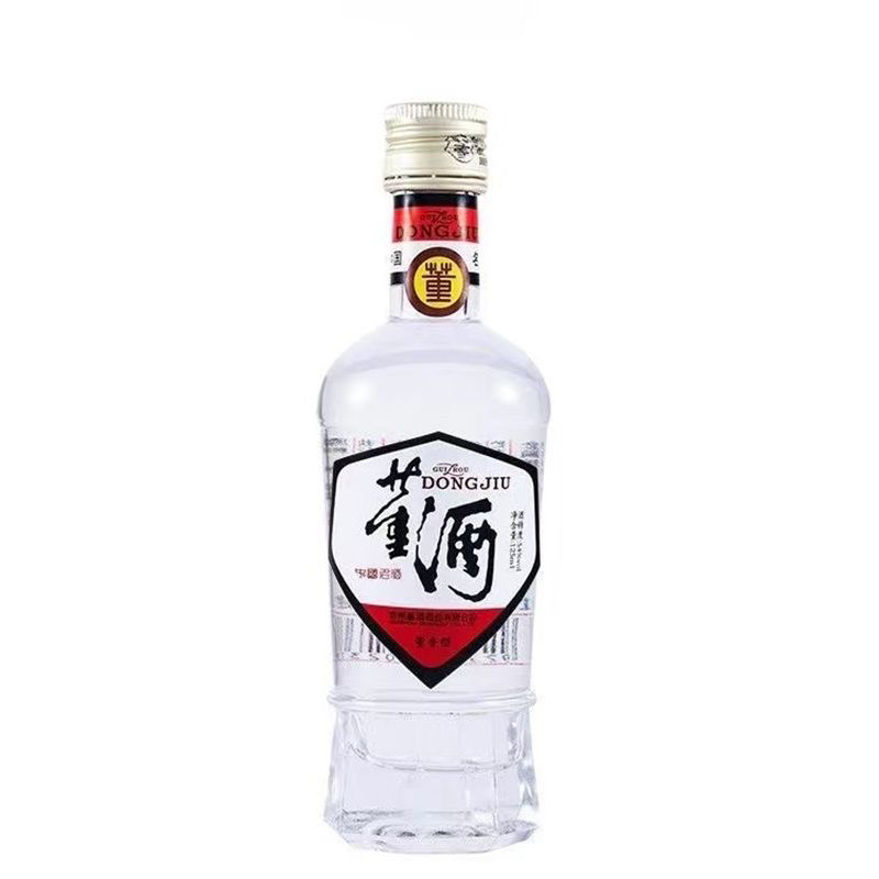 董酒董酒白标 54度125ml*1瓶 裸瓶 董香型高度白酒54度