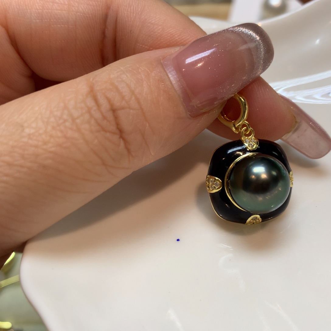 海水珍珠颈饰银S925镶嵌