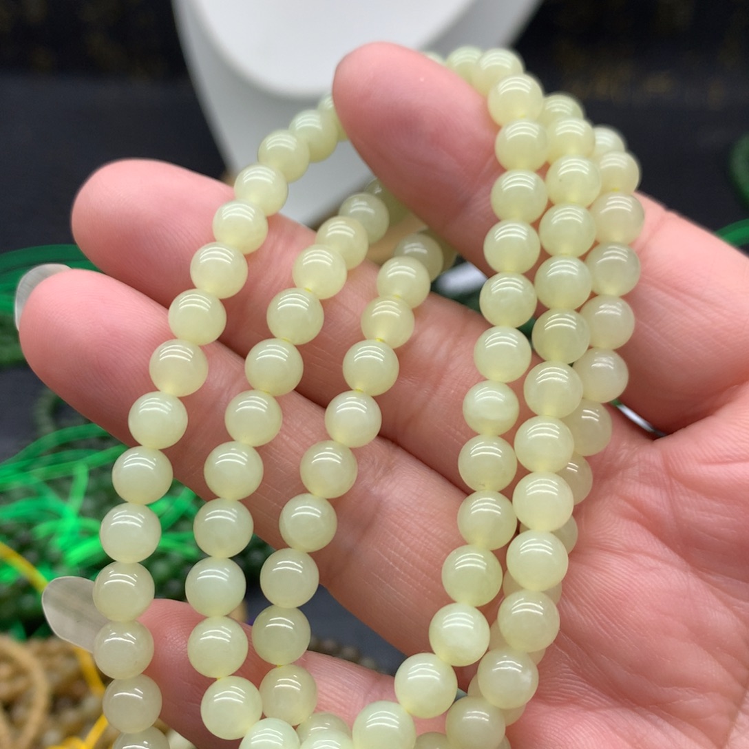 和田玉未镶嵌手链6