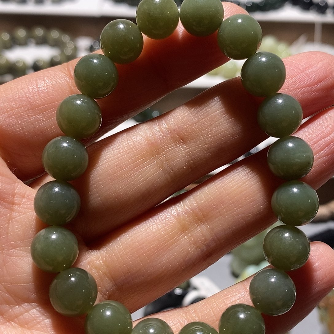 和田玉未镶嵌手链