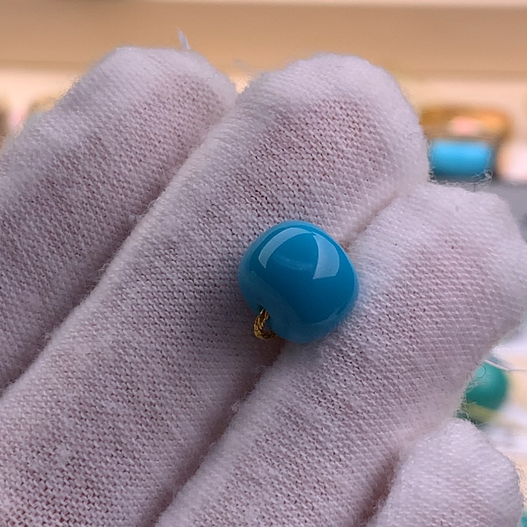 绿松石珠宝奇石未镶嵌宇*9.8