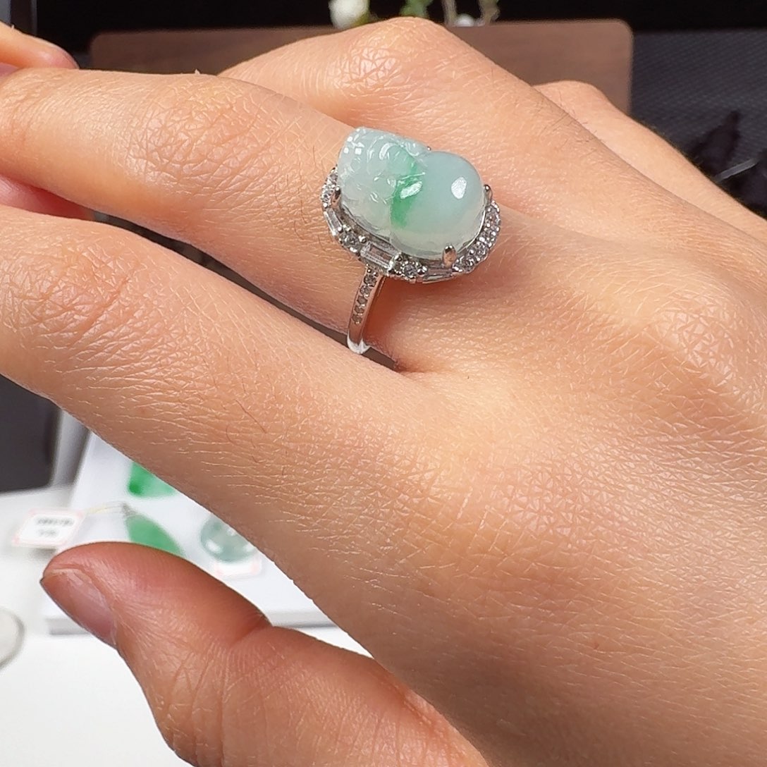 翡翠银S925镶嵌颈饰