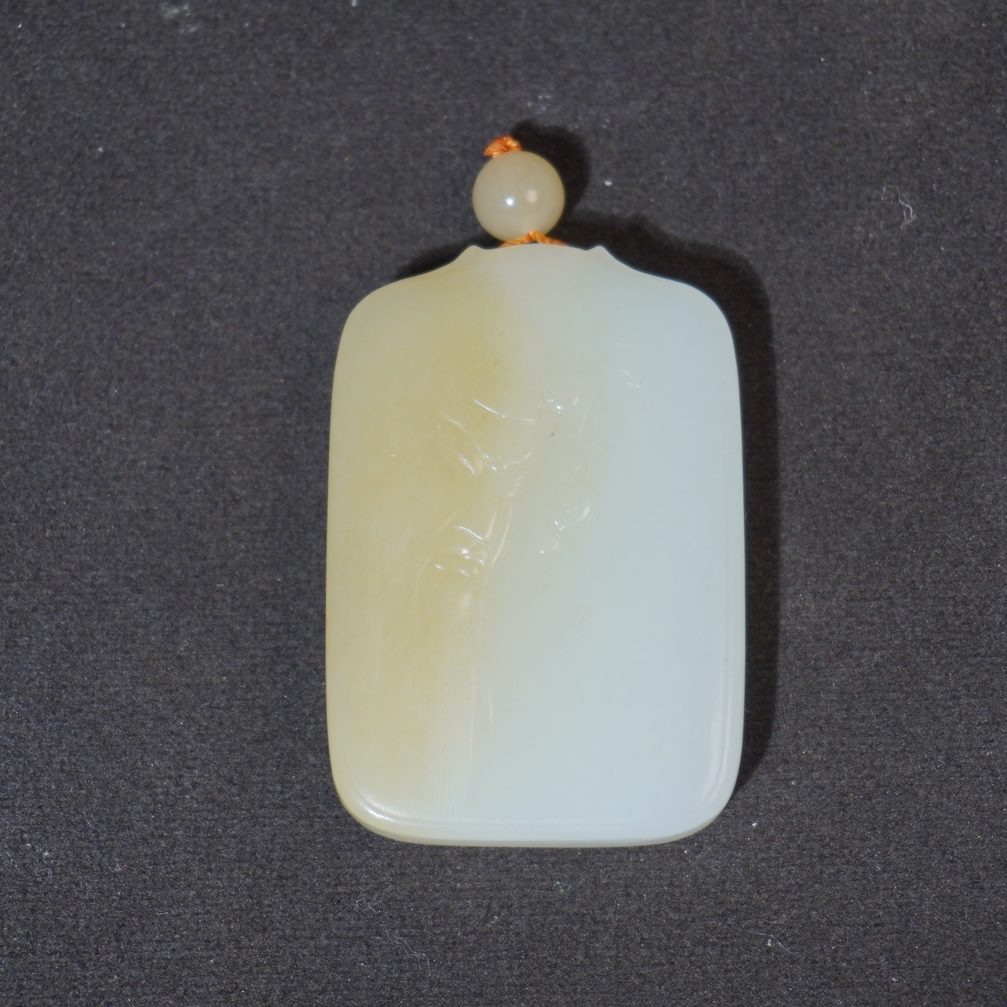 66G85  清   和田玉关公牌