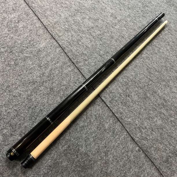 兰蔻守梦枫木前肢手工镶嵌银环中式八球黑八九球大头台球球杆