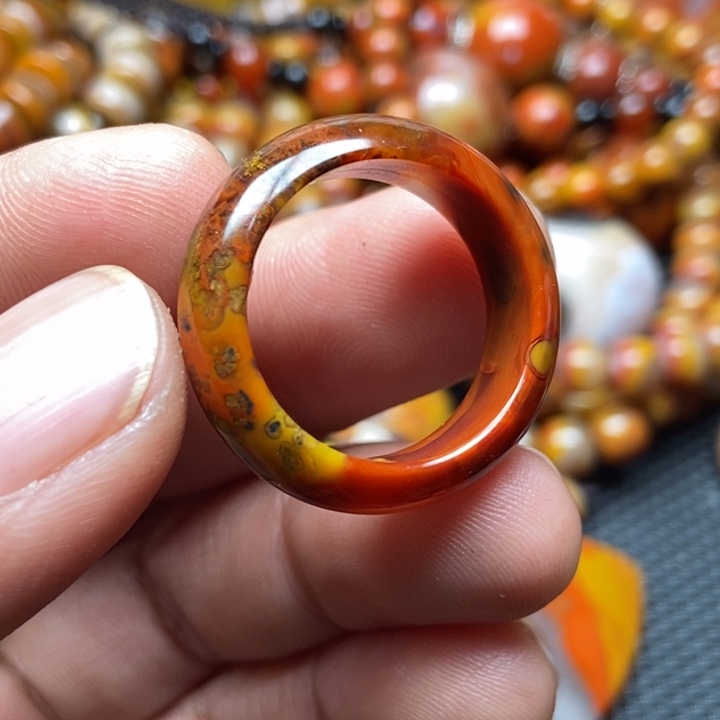 玛瑙/玉髓戒圈未镶嵌