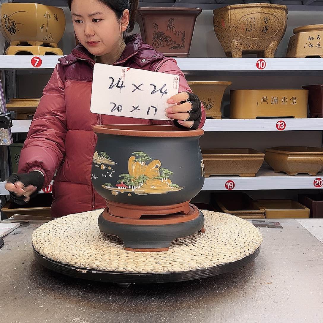 紫砂花盆紫砂花盆