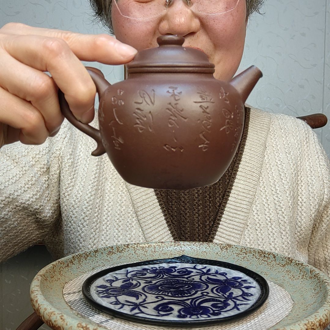 紫砂茶壶底大彬圈妞壶230毫升左右
