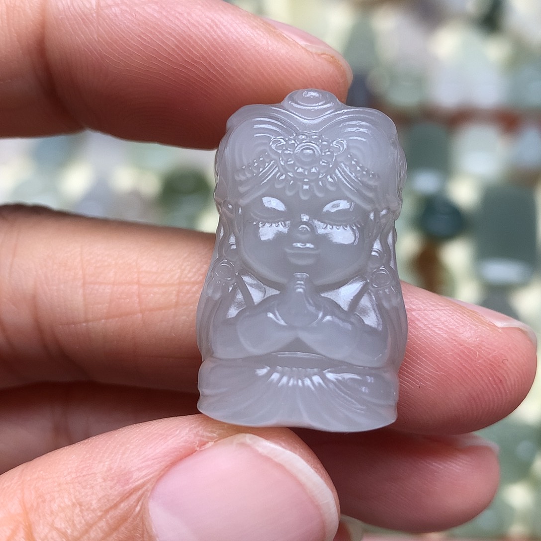 和田玉未镶嵌颈饰