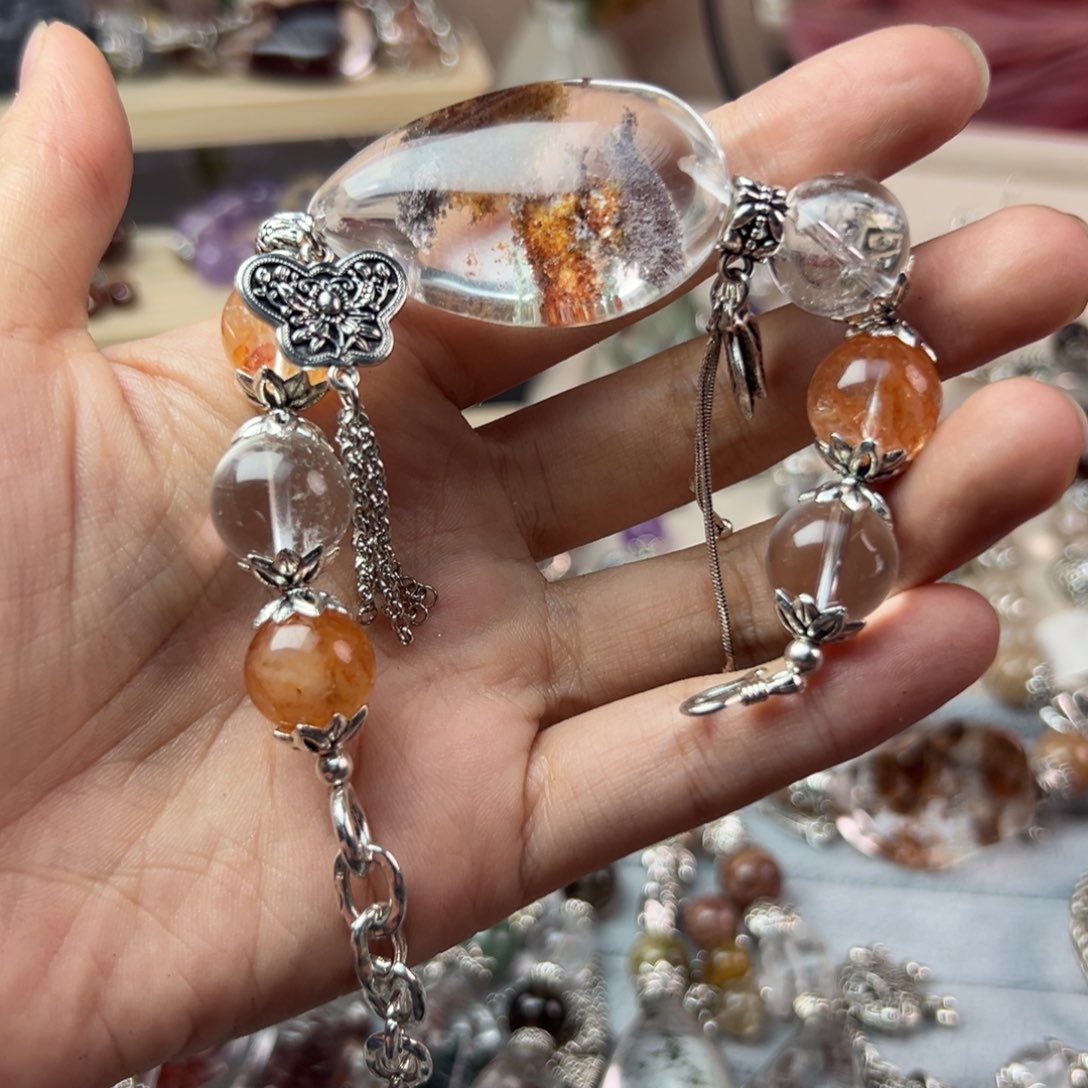 水晶手链合金招****务手串