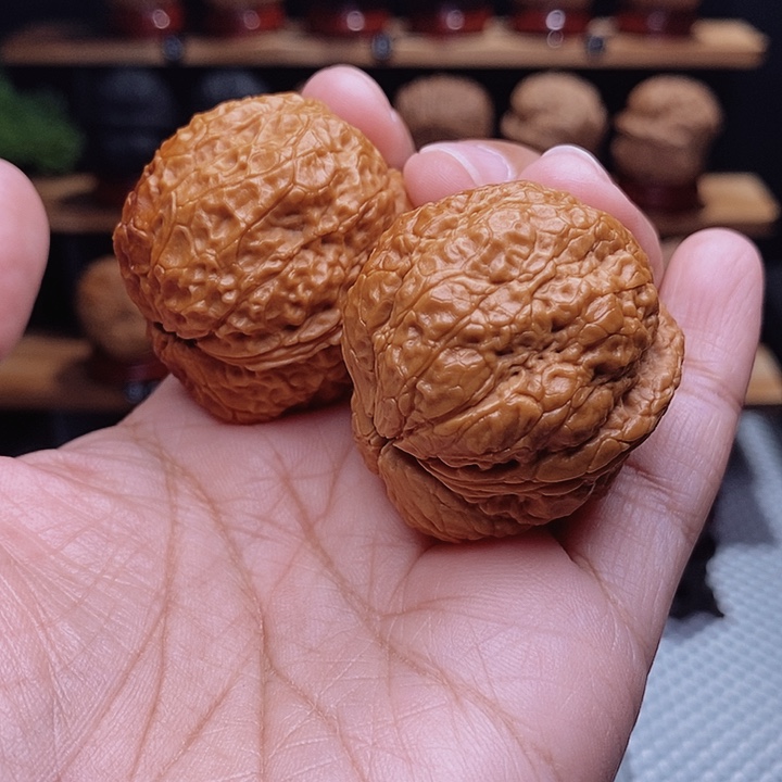 文玩核桃把件龙雀金蟾10