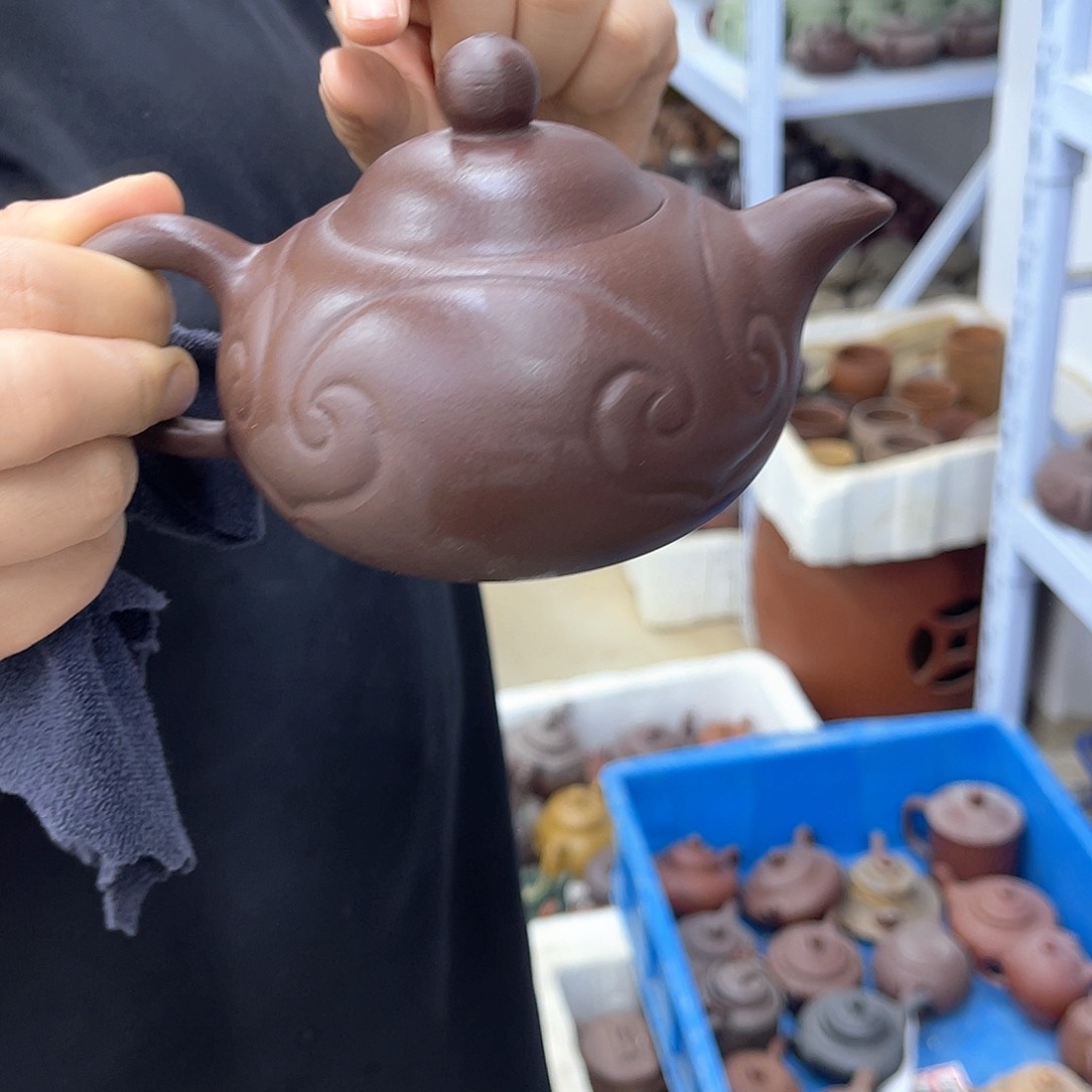 茶壶紫砂宜兴紫砂壶瑕疵