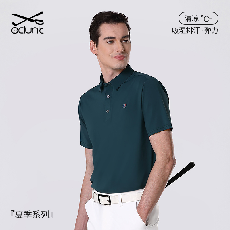 Oclunlc奥蓝克高尔夫夏季男士弹力短袖高尔夫短袖服装夏季Polo衫