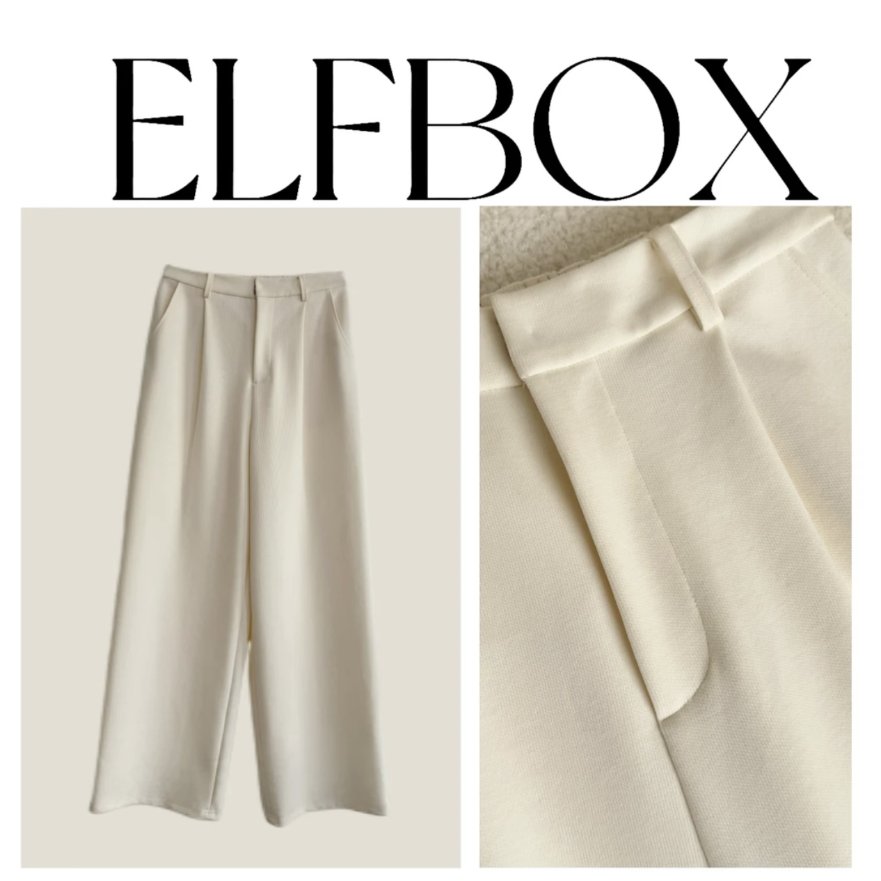 《流苏》2025气质时尚百搭显瘦新中式垂感阔腿裤宽松白色高腰3591