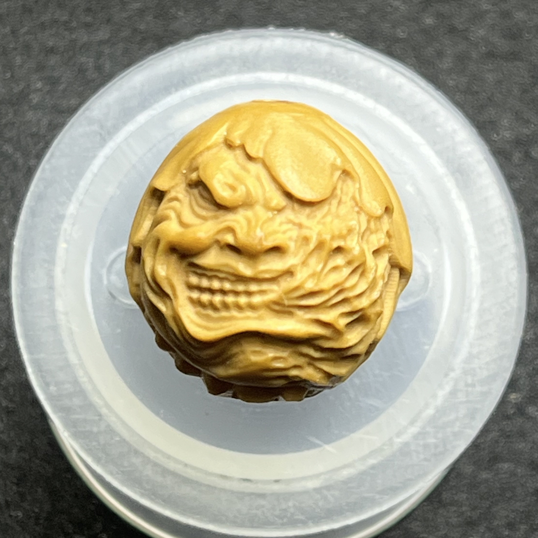 猴头雕刻单颗一念掩面恶僧，光头强料子雕刻纹路立体走色快