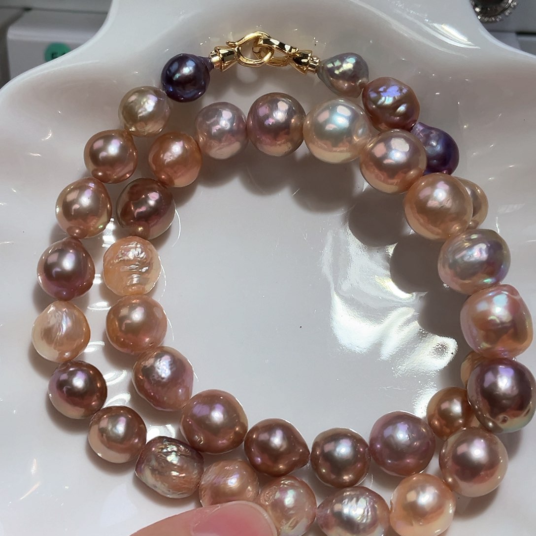 淡水珍珠颈饰银S925镶嵌