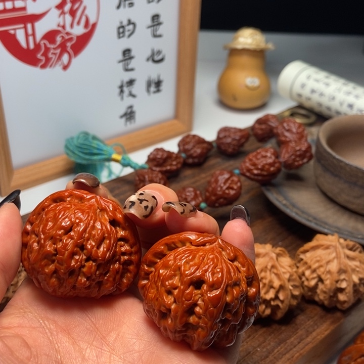 观***像吊坠文玩核桃白狮子白狮子白狮子