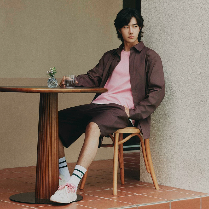 【王一博联名系列】LACOSTE法国鳄鱼男女同款26秋季新款短裤|AG973