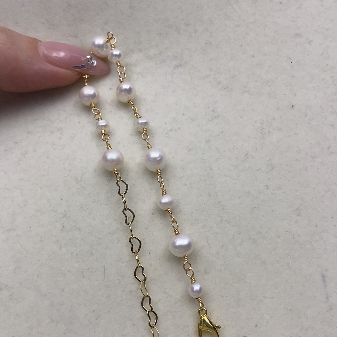 【闪购商品】淡水珍珠手链合金8