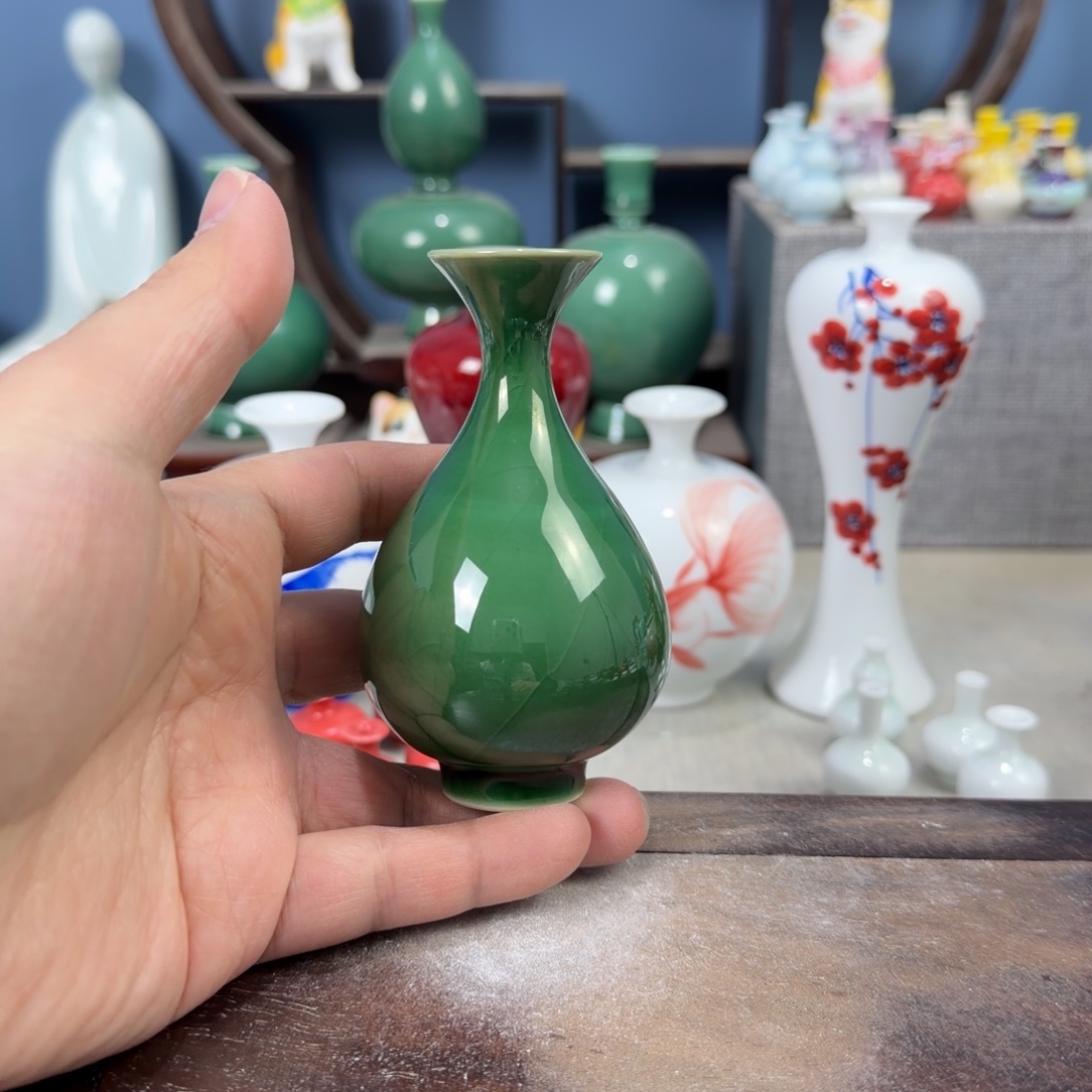 陶瓷手工小花器摆件