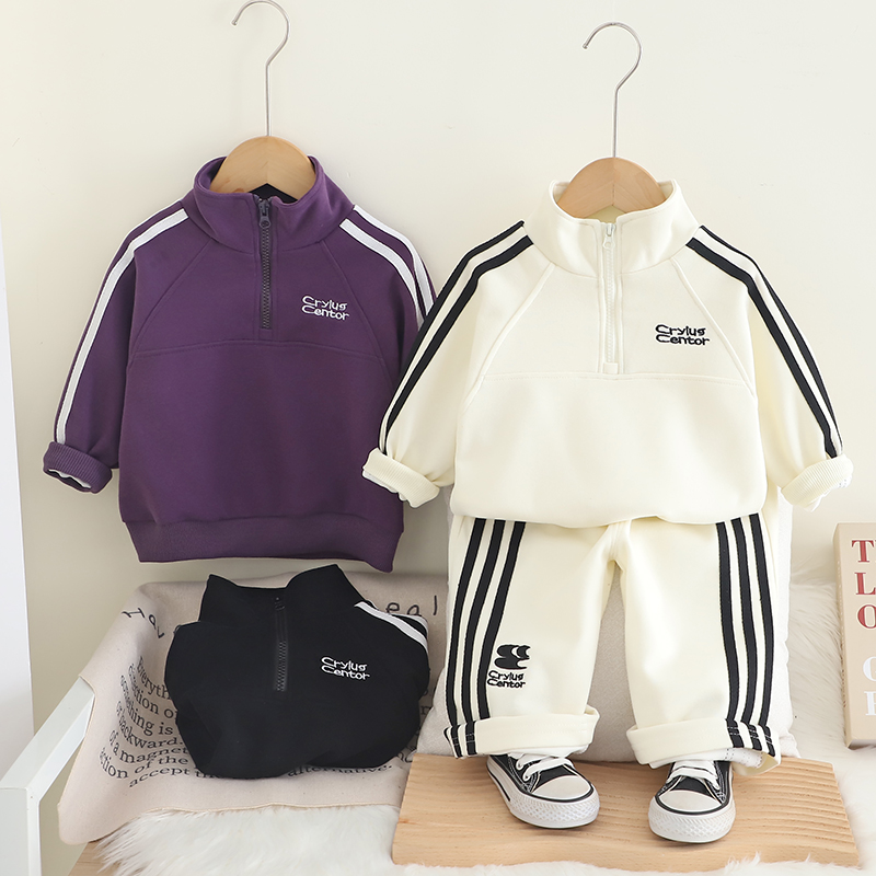 洋气春秋男女童套装2025洋气时髦新款儿童装休闲宝宝套装长袖帅气