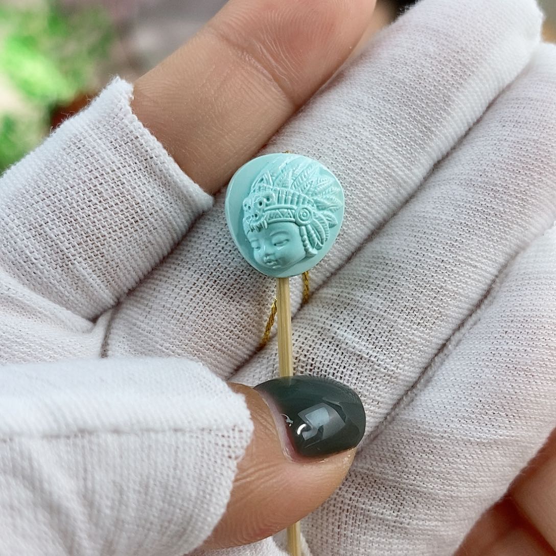 绿松石珠宝奇石未镶嵌