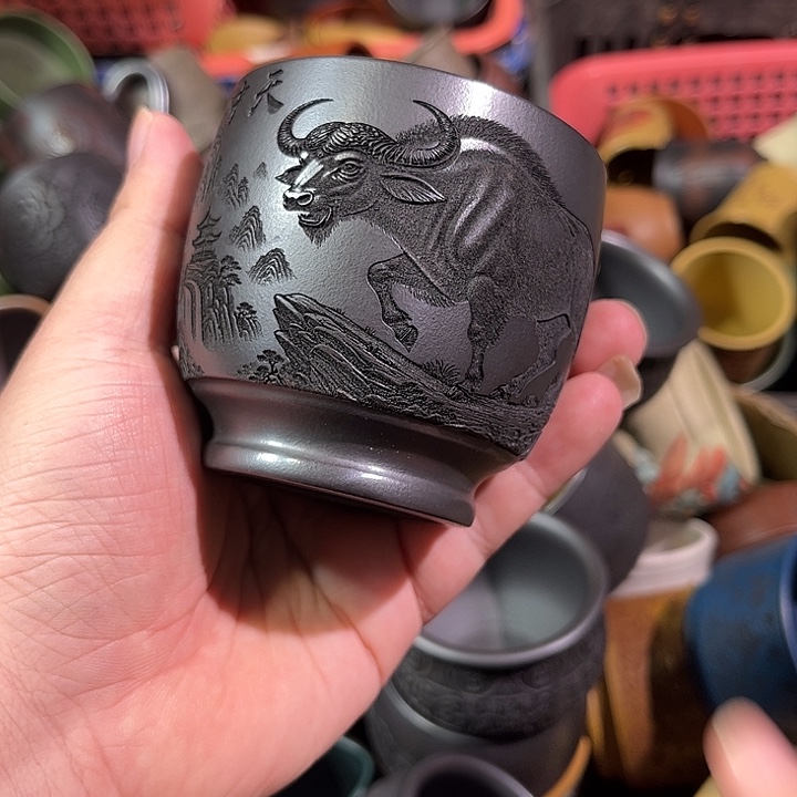 茶杯紫砂全手工紫砂主人杯