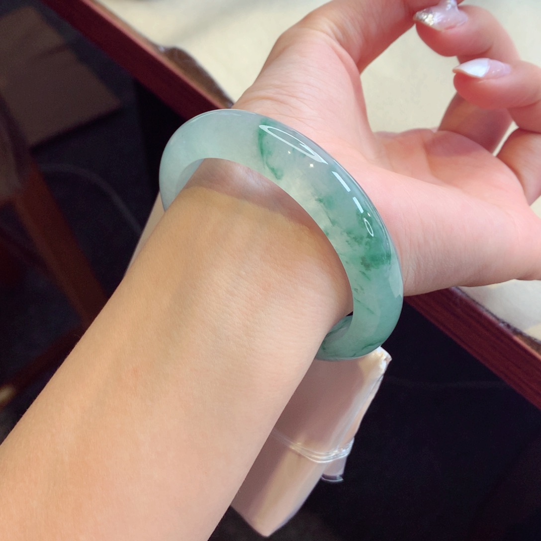 未镶嵌手镯翡翠31号正圈77