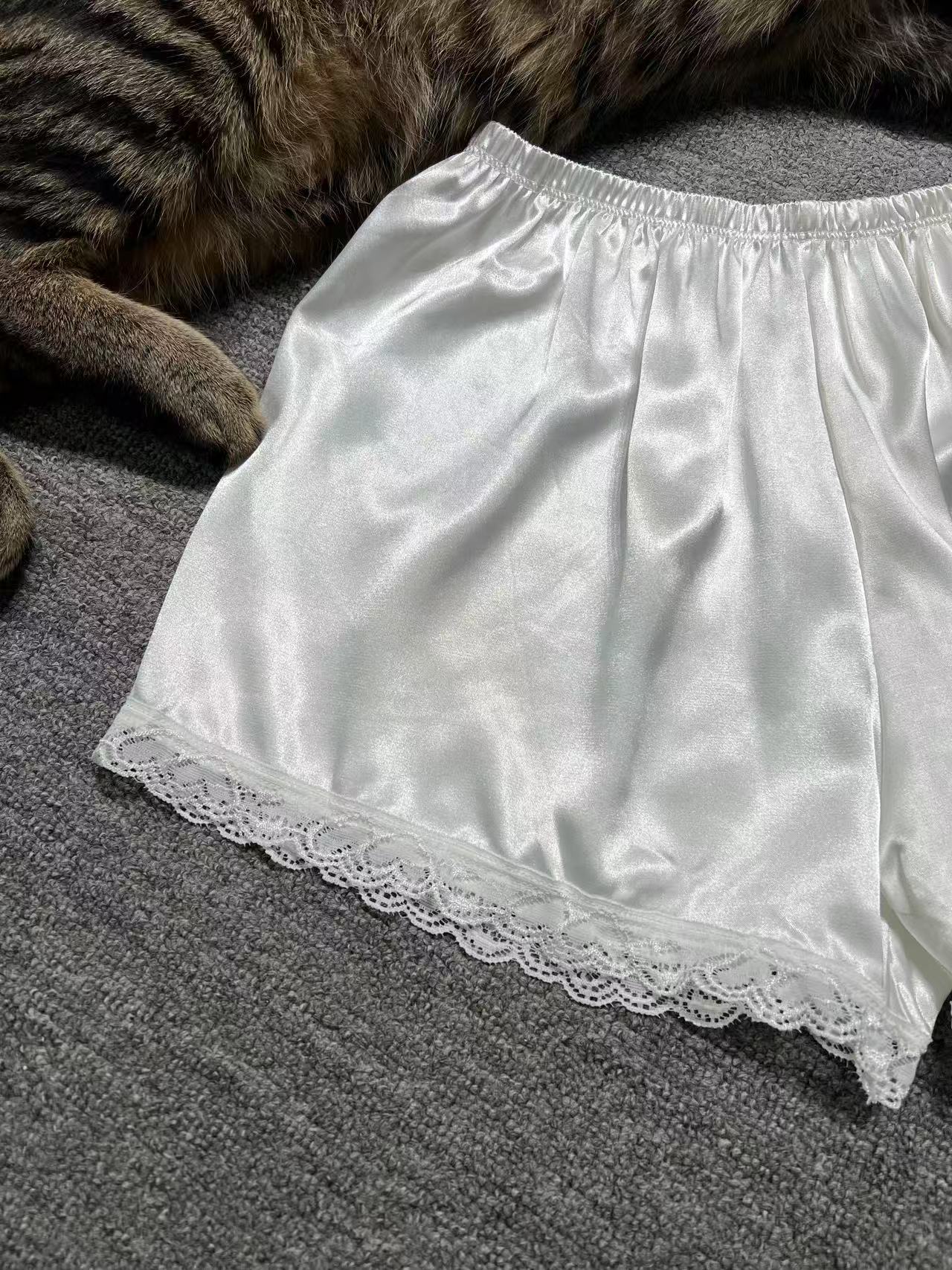 【安全裤2条装】防走光不卷边居家冰丝打底裤jk白色外穿薄款安全裤