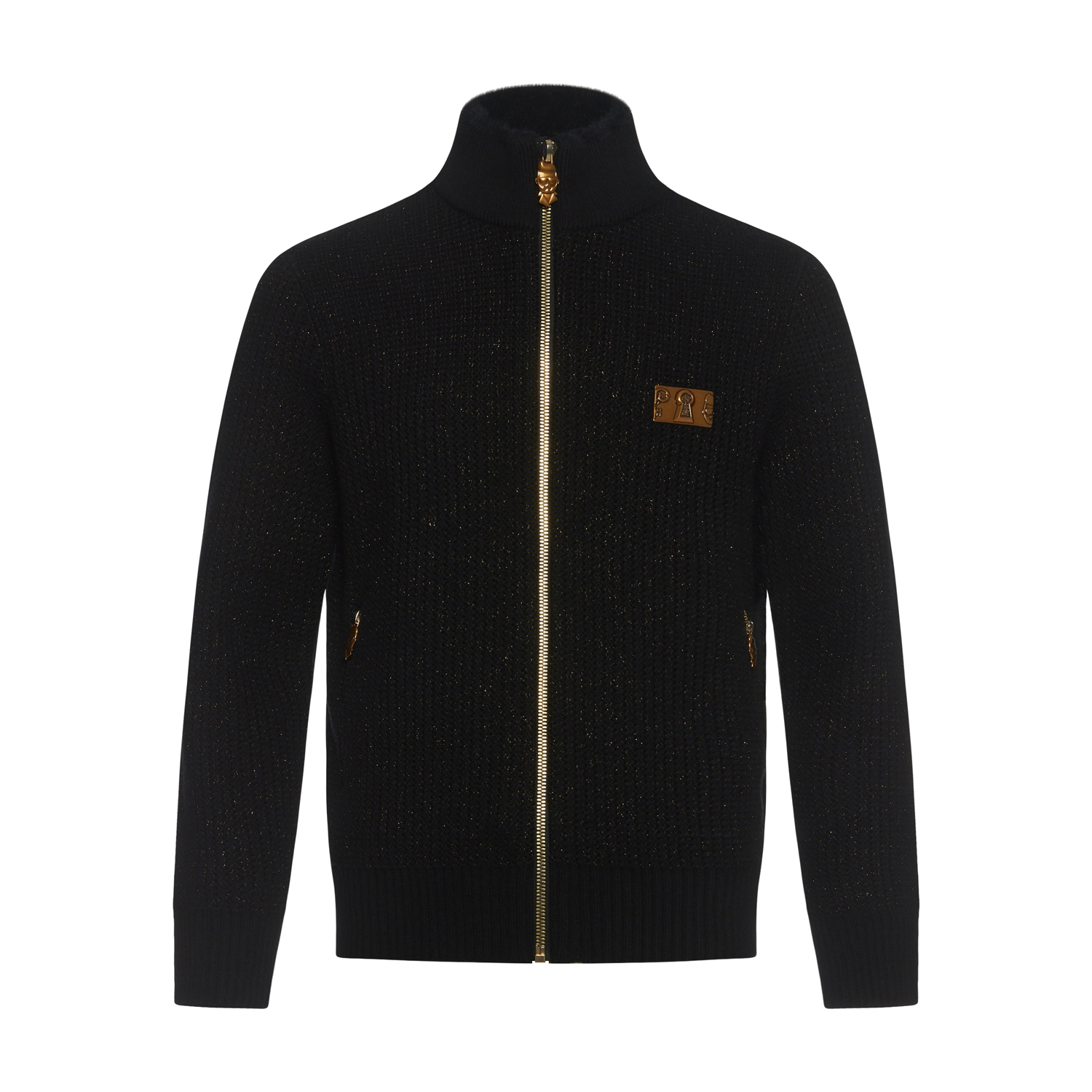 PLEIKPHOLPPE男士春秋撞色纱线立领绵羊毛针织夹克GZW59933170