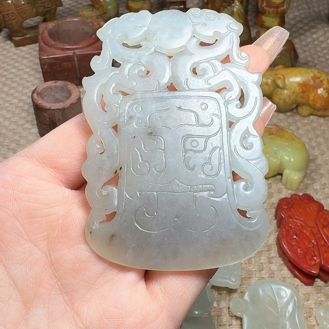 白玉菩提吊坠挂件