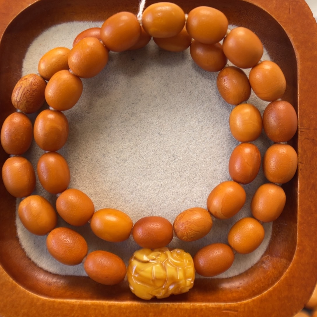 蜜蜡未镶嵌手串蜜蜡