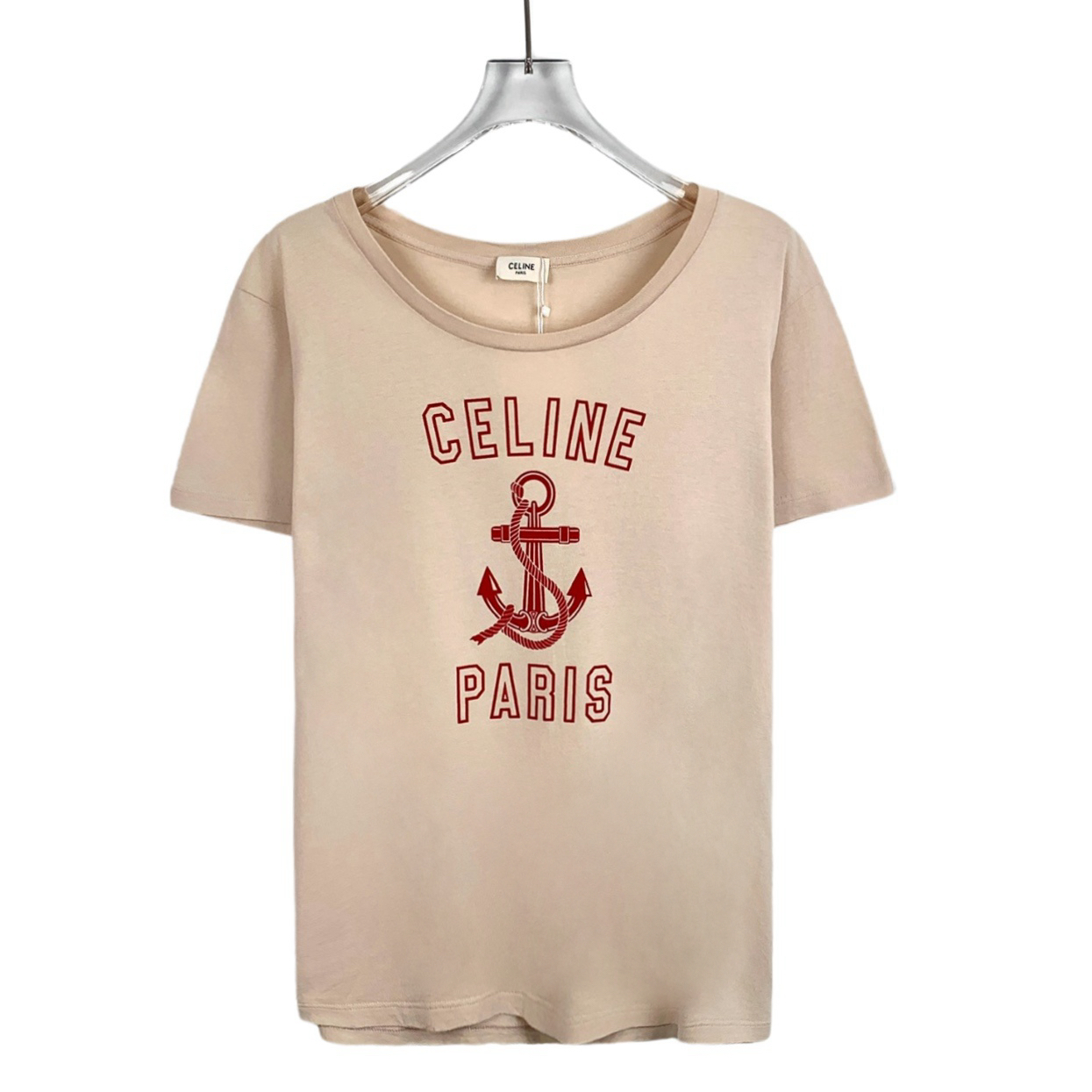 99新 Celine/思琳 CW0142 字母印花短袖T恤 L码