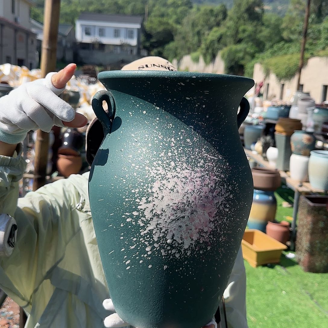 紫砂花盆王嫂花盆0704-122高32口20